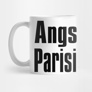 Angsy Parisian - Black Mug